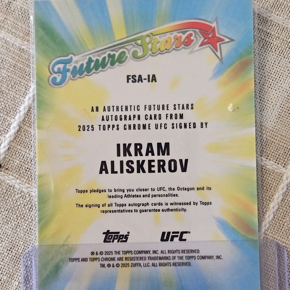 Topps Future Stars Autograph Card